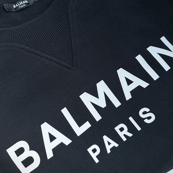 Balmain Foil Sweatshirt ‘Noir/Argent’ - Picture 10 of 16